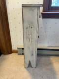 Hand-painted floral small wooden cabinet with door and shelves - thumbnail 4 of 8