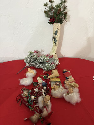 Assorted Christmas ornaments and holiday decor - Image 1 of 11