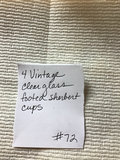 Four vintage clear glass footed sherbet cups - thumbnail 2 of 3