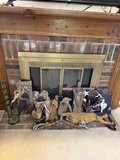 Vintage American decor collection with handmade fabric dolls and rustic wall hangings - thumbnail 1 of 8