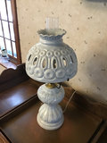 Vintage blue moon and stars hurricane lamp - thumbnail 1 of 3