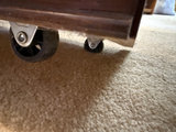 Wooden Two-Shelf Bookcase on Wheels - thumbnail 7 of 9