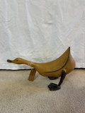 Three wooden bird sculptures: two ducks and a raven - thumbnail 4 of 11