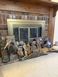 Vintage American decor collection with handmade fabric dolls and rustic wall hangings - thumbnail 6 of 8
