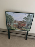 Framed Swan Artwork and Coca-Cola Truck Scene Painting - thumbnail 2 of 6