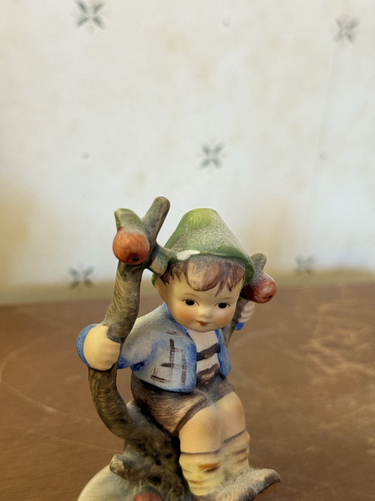 Set of three Goebel Hummel figurines: Apple Tree Boy, Little Hiker, Christmas Angel - image 3 of 11