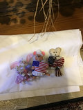 Americana decorative dolls and Easter rabbit figurine set - thumbnail 1 of 3