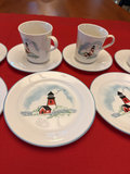 Corelle Lighthouse Pattern Cups, Saucers, and Plates (4 each) - thumbnail 3 of 7