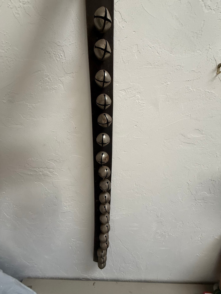 Vintage leather sleigh bell strap - image 3 of 5