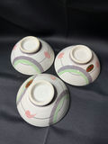 vintage Japanese ceramic rice bowls, known as chawan - thumbnail 4 of 5