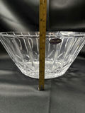 St. George Lead Crystal Clear Glass Large Oval Bowl - thumbnail 5 of 6