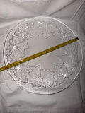 vintage glass serving platter - thumbnail 2 of 2