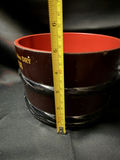 Decorative black lacquered Sake bowl - thumbnail 4 of 5