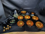 Japanese Lacquer Ware Tray Tea Set - thumbnail 1 of 12