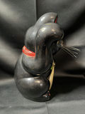 traditional Japanese Tokoname Ware Black Maneki-Neko (lucky cat) figurine/bank - thumbnail 5 of 7