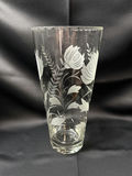 vintage etched glass vase - thumbnail 1 of 5