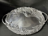 Lenox Cornucopia Large Handled Metal Serving Tray. - thumbnail 1 of 6