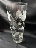 vintage etched glass vase - thumbnail 2 of 5