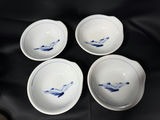 Set of 4 vintage Japanese white porcelain dishes - thumbnail 1 of 6
