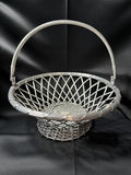 vintage Dansk woven aluminum metal fruit or bread basket - thumbnail 1 of 5