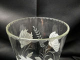 vintage etched glass vase - thumbnail 3 of 5