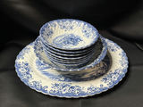 Vintage collectible set of 9 pieces from the "Coaching Scenes" series by Johnson Brothers - thumbnail 5 of 10