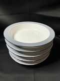 Set of 5 - Dansk Ringsted Blue rimmed soup bowl - thumbnail 1 of 5