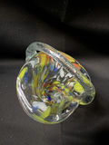 vintage 1950s hand-blown art glass posy basket - thumbnail 4 of 5