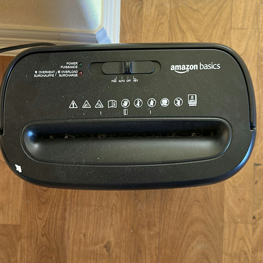 Amazon Basics Paper Shredder - image 2 of 3