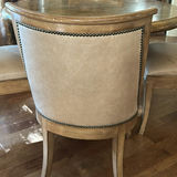 Round Wooden Dining Table with Four Upholstered Chairs - thumbnail 9 of 9