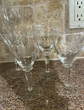 Set of Stemmed Glass Goblets - thumbnail 7 of 9