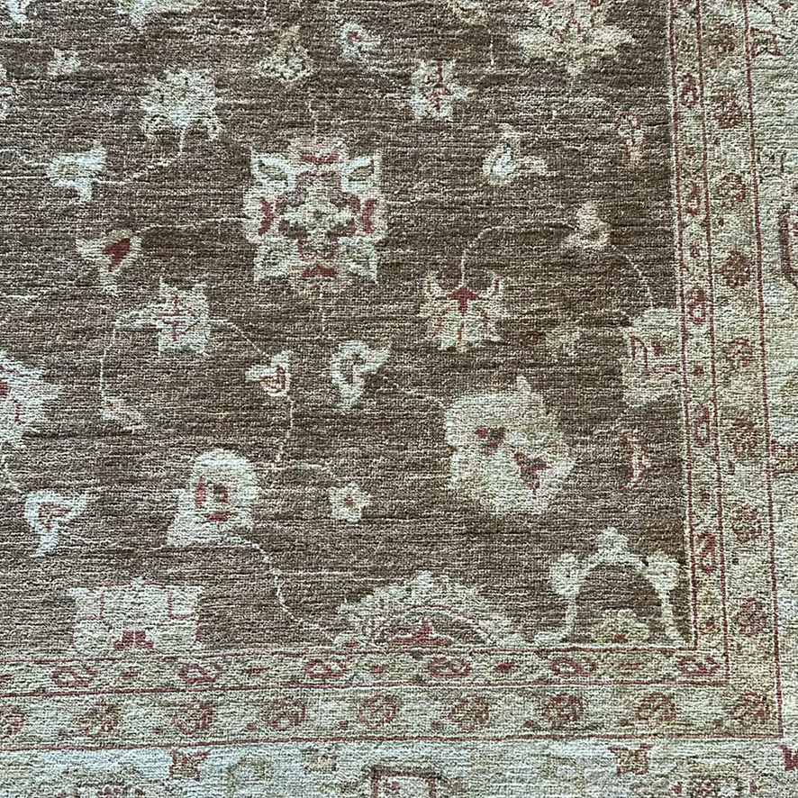Brown and Cream Patterned Area Rug - image 3 of 6