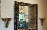 Ornate Framed Mirror and Two Wall Shelves - thumbnail 1 of 4