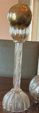 Glass Decorative Bowl, Candle Holders, and Assorted Ornaments - thumbnail 3 of 8