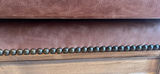 Brown Leather Upholstered Ottoman - thumbnail 3 of 9