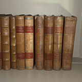 Decorative Leather-Bound Books and Framed Wall Mirror - thumbnail 3 of 6
