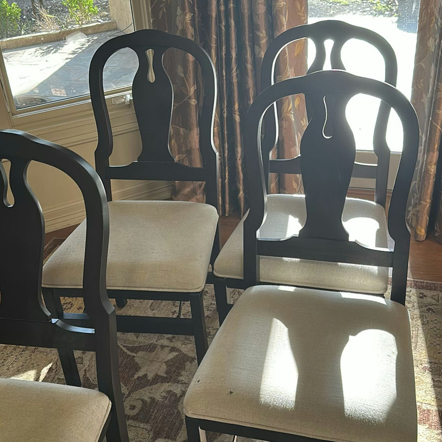 Set of Four Upholstered Dining Chairs - image 6 of 6