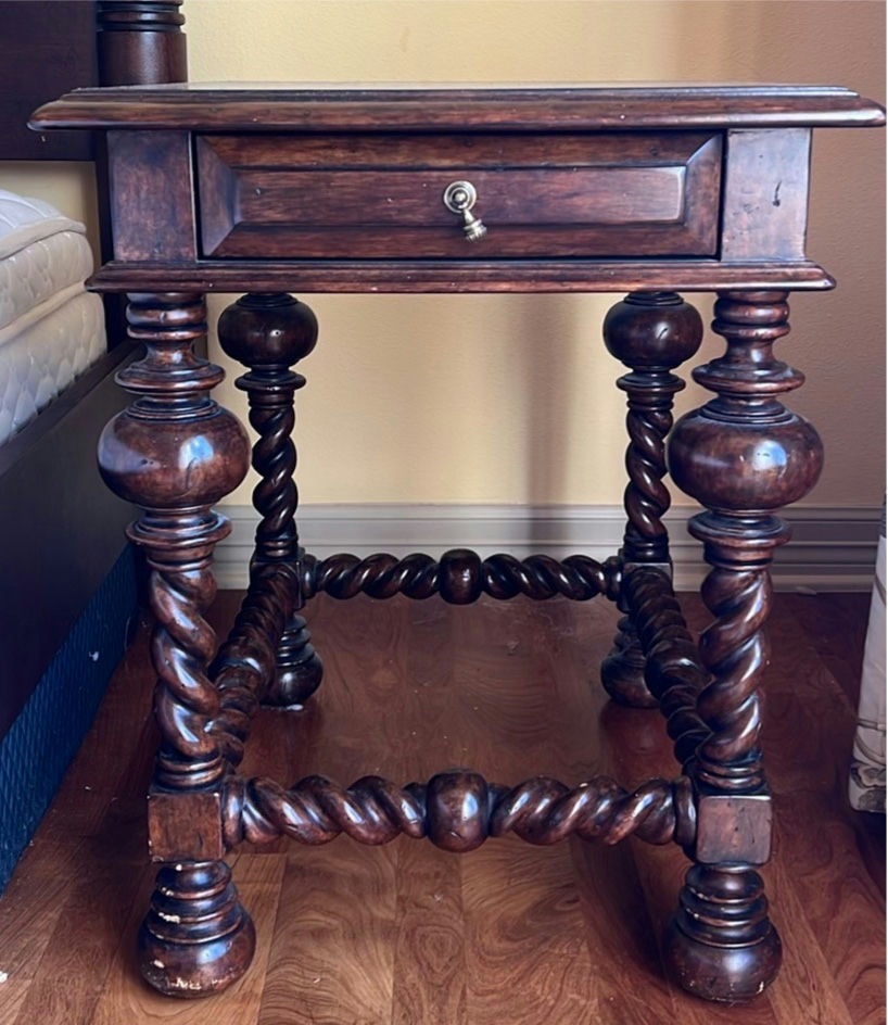Two Bed Side Tables & One Small Table - image 1 of 16