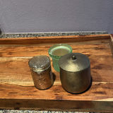Wooden Tray with Decorative Containers and Candle Holder - thumbnail 3 of 3