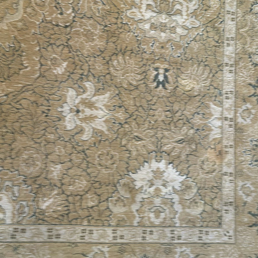 Large Beige Floral Pattern Area Rug - image 3 of 5