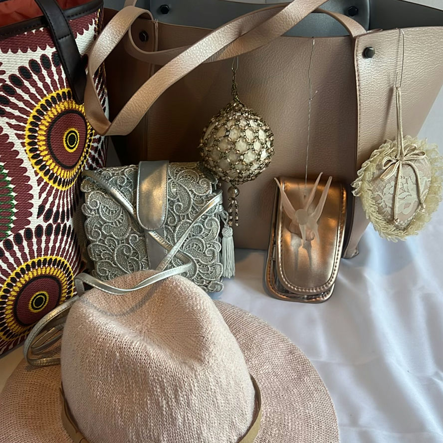 Assorted Handbags, Hat, and Decorative Accessories - image 8 of 10