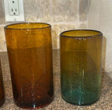 Set of Five Colored Glass Tumblers - thumbnail 5 of 5