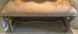 Upholstered Bench with Wooden Base - thumbnail 2 of 9