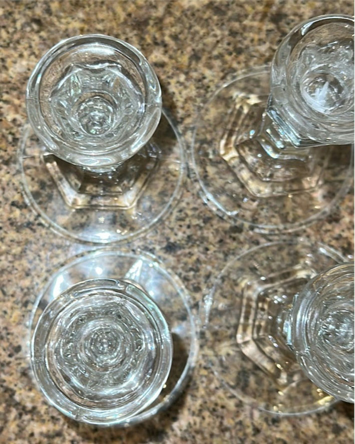 Set of Eight Clear Glass Candlestick Holders - image 5 of 5