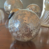 Glass Decorative Bowl, Candle Holders, and Assorted Ornaments - thumbnail 4 of 8