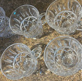Set of Clear Glass Pedestal Cups - thumbnail 4 of 5
