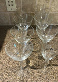 Set of Etched Stemmed Glassware - thumbnail 1 of 7