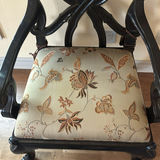 Decorative Wooden Armchair and Carved Pedestal Candle Stand - thumbnail 2 of 7