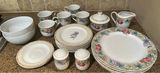 Fruit Pattern Dinnerware Set with Plates, Bowls, Mugs, Creamer, Sugar Bowl, and Shakers - thumbnail 1 of 8