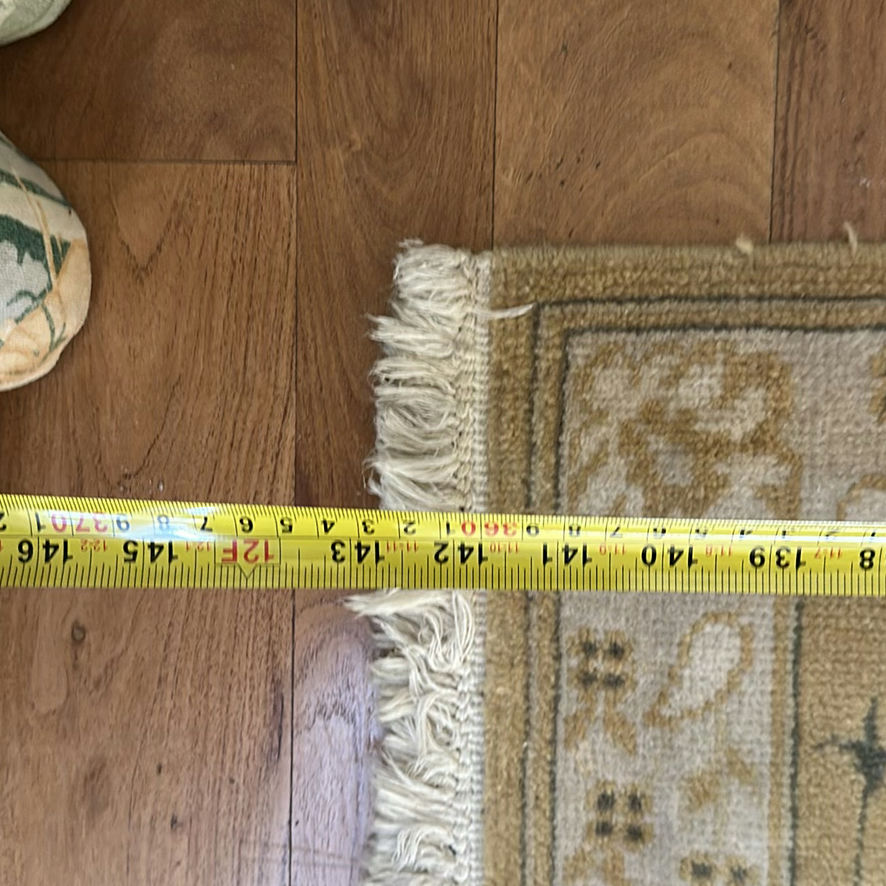 Large Beige Floral Pattern Area Rug - image 4 of 5